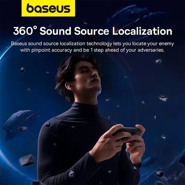 Навушники бездротові Baseus AeQur G10 TWS Black 71b50dce фото