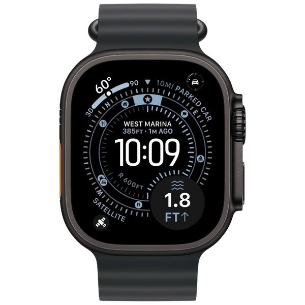 Смарт-годинник Apple Watch Ultra 3 GPS + Cellular 49 mm Black Titanium Case with Black Ocean Band (MF0J4) MF0J4 фото