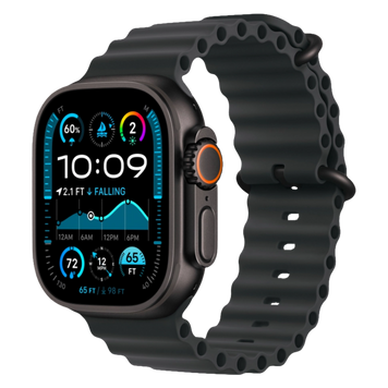 Смарт-годинник Apple Watch Ultra 2 GPS + Cellular 49 mm Black Titanium Case with Black Ocean Band (MX4P3) MX4P3 фото