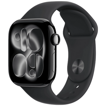 Смарт-годинник Apple Watch Series 11 GPS 42 mm Jet Black Aluminum Case with Black Sport Band - S/M (MEQT4) MEQT4 фото