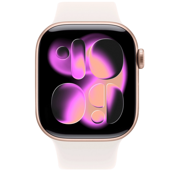 Смарт-годинник Apple Watch Series 11 GPS 46 mm Rose Gold Aluminum Case with Light Blush Sport Band - M/L (MEV74) MEV74 фото