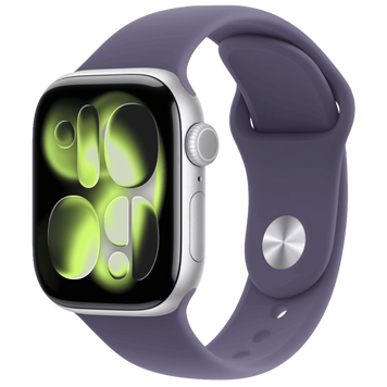 Смарт-годинник Apple Watch Series 11 GPS 46 mm Silver Aluminum Case with Purple Fog Sport Band - M/L (MEVA4) MEVA4 фото