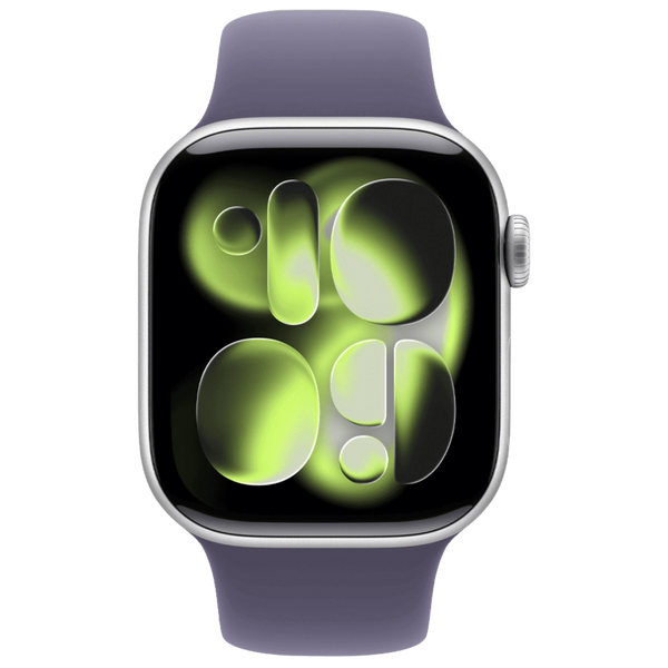 Смарт-годинник Apple Watch Series 11 GPS 46 mm Silver Aluminum Case with Purple Fog Sport Band - M/L (MEVA4) MEVA4 фото